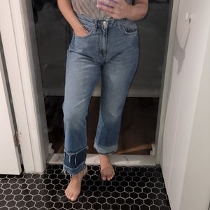 H&m denim cut out jeans